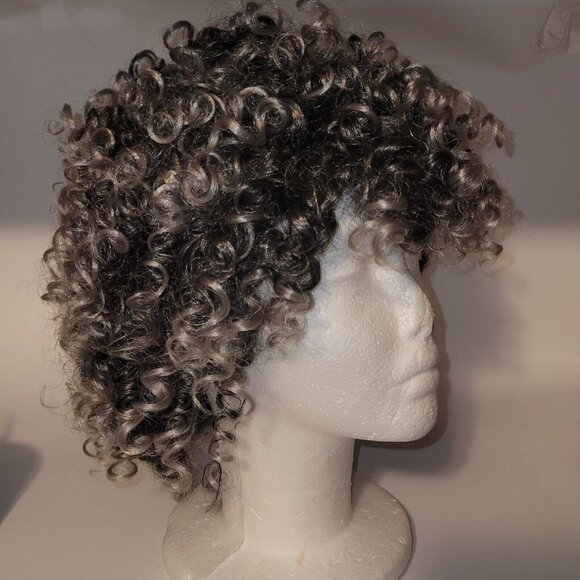 Shake N Go Other - Shake n Go Synthetic Grey Black Wig Curly WD Cynthia SWDDCYN